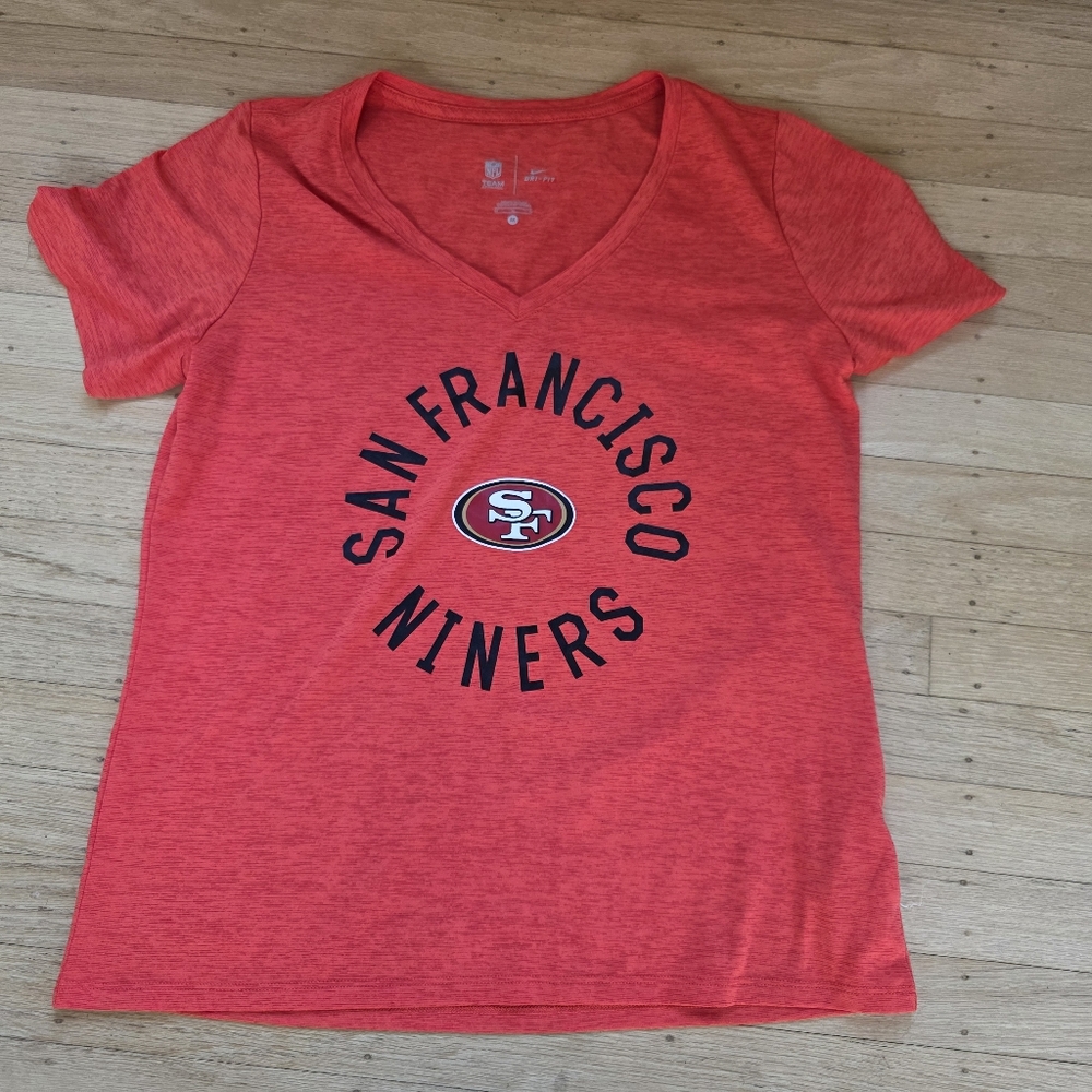 Nike Dri Fit San Francisco 49ers Red T-Shirt Size M EUC